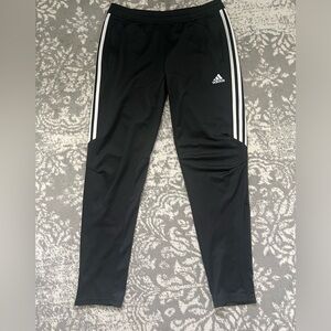 Adidas Tiro Track Pants Climacool Size Large Charcoal + White